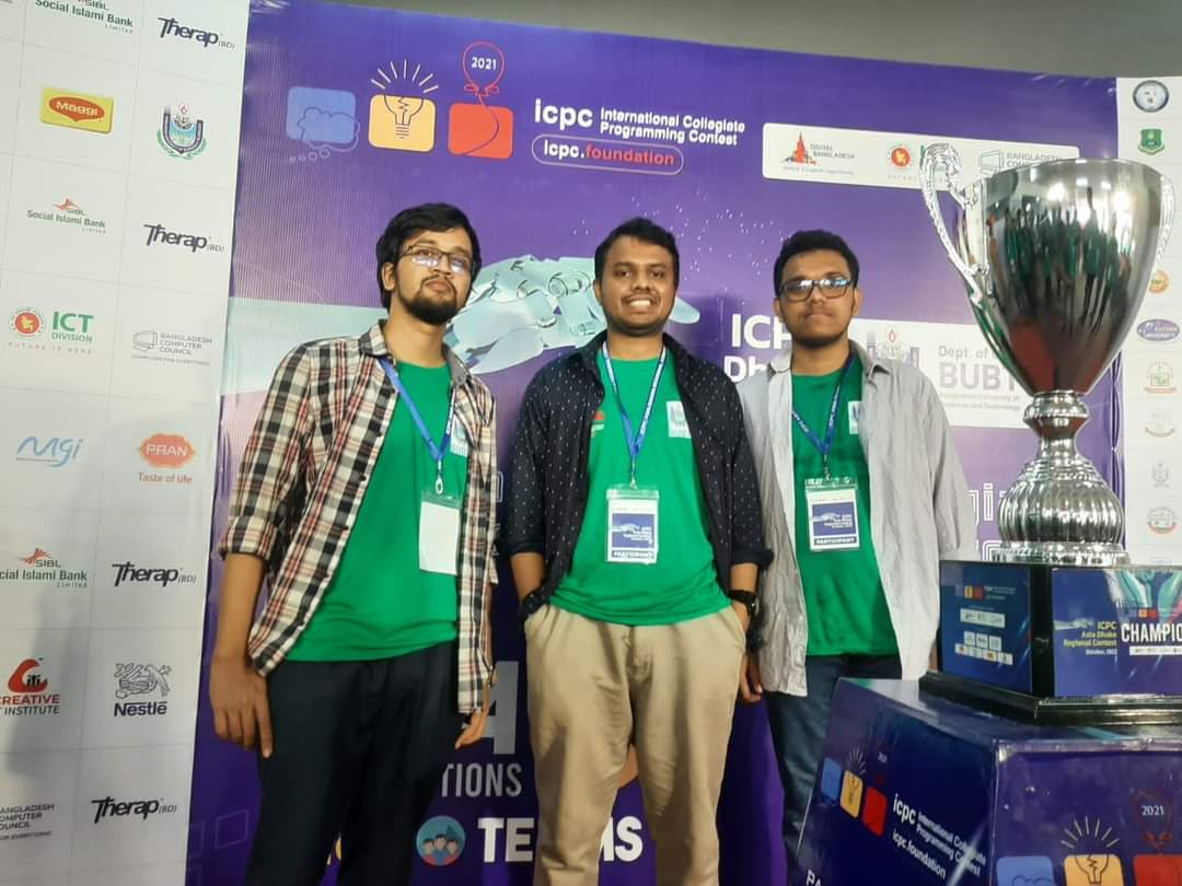 Team "MIST_FrostByte" from Department of CSE Qualified for ICPC Asia West continent final contest- 2021